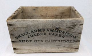 VTG Wooden Crate Box American Eagle AMMUNITION Shot Gun Cartridges 12GA Ammo 2