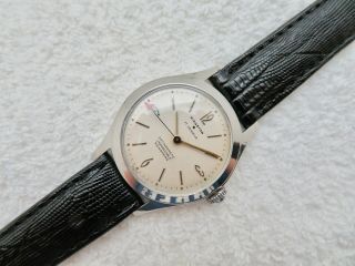 Boys Size 32 Mm Vintage Kingston Swiss Mechanical 17 Jewels Wristwatch Serviced