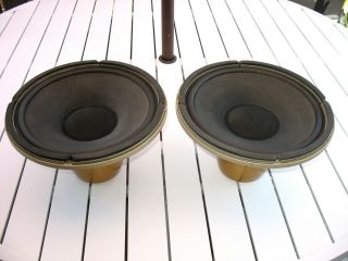 Pair Tannoy 12 " Monitor Gold Speakers W/crossovers - From Owner