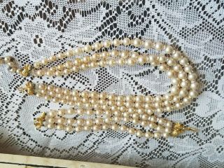 Own A Vintage Marvella Pearl Necklace With Matching Bracelet