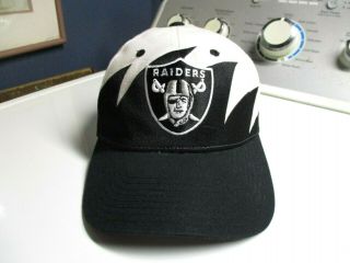 Nfl Vintage Oakland Raiders Reebok Sharks Tooth Adjustable Cap Hat