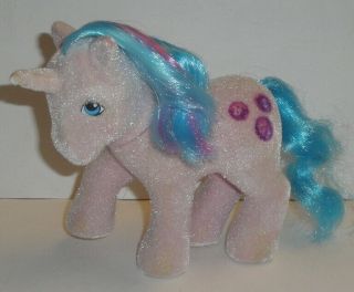 Vintage G1 My Little Pony - So Soft Flocked Buttons - 1985 Mlp Unicorn 1986