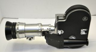 Paillard Bolex H - 16 M 16mm Movie Camera With SOM Berthiot Pan Cinor 70 Zoom Lens 2
