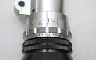 Paillard Bolex H - 16 M 16mm Movie Camera With SOM Berthiot Pan Cinor 70 Zoom Lens 9