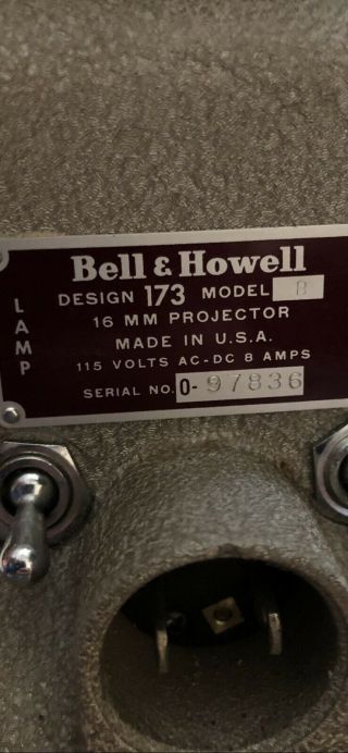 Bell & Howell 16mm Projector/Diplomat 4