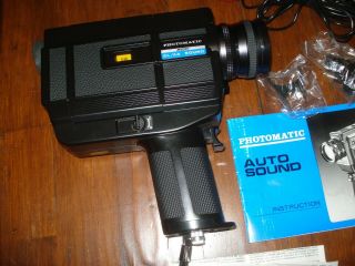 Vintage Photomatic Xl/4a Sound 8 Movie Camera With Film Etc