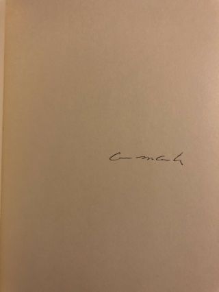 Cormac Mccarthy - No Country For Old Men Signed First Edition / Printing