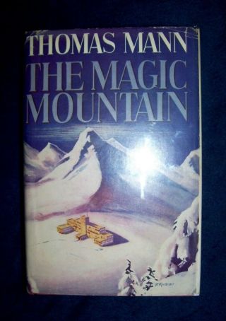 The Magic Mountain Signed By Thomas Mann 1st/dj First One Volume Edition 1939