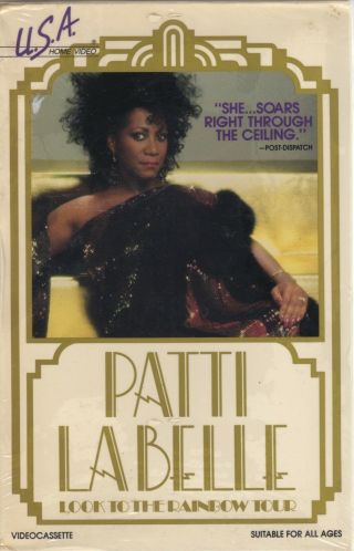 Vintage Patti Labelle Look To The Rainbow Tour In Concert 1985