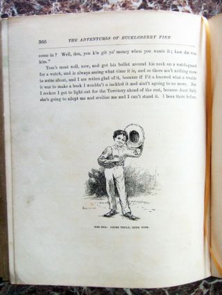 1885 Adventures of Huckleberry Finn,  TRUE First Edition,  1st/1st Cloth Mark Twain 11