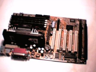 Pentium Motherboard P3 Slot1 Asus P3b - F Rev 1.  04 Two Isa Slots Rare