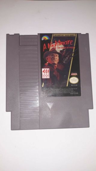 Nightmare On Elm Street Game Cartridge (nes Nintendo) Vintage Htf