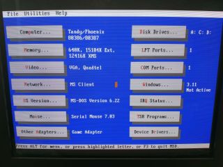 Tandy 4000 Computer 386 16MB RAM 100MB SCSI HDD Creative Sound Card VGA WHTF 11