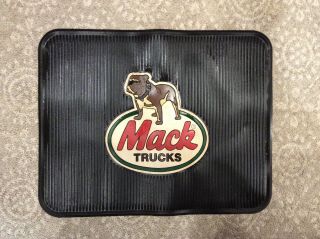 Vintage Mack Truck Rubber Floor Mats (bulldog Logo) 21.  5x17”