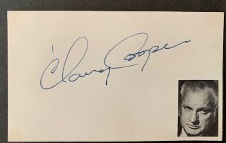 Clancey Cooper Vintage Signed - Westerns - Twilight Zone - Street Of Chance