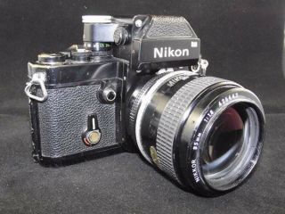 Nikon F2 Photomic 35mm Slr Camera & Rare Nikkor 85mm 1.  8 K Lens -