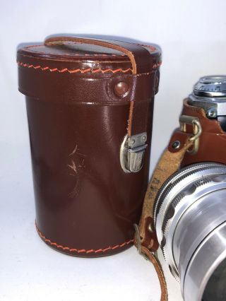 Wirgin Edixa Reflex - B Camera W/ Steinheil Munchen Quinon 55mm & 135mm Lenses 4
