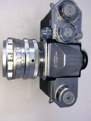 Wirgin Edixa Reflex - B Camera W/ Steinheil Munchen Quinon 55mm & 135mm Lenses 5