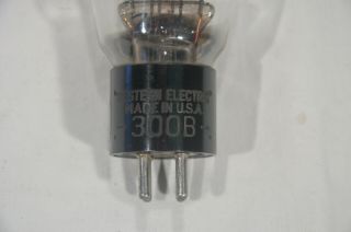 (1) WESTERN ELECTRIC 300 - B tube,  engraved base, 5