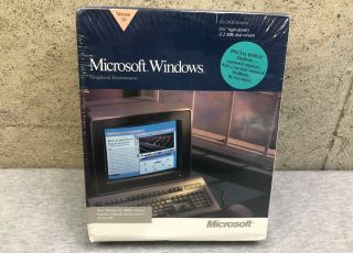 Old Stock Microsoft Windows Version 3.  0 5.  25 Floppy Discs 1990