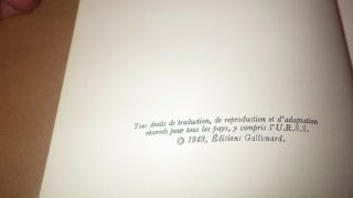 Simone De Beauvoir Le Deuxieme Sexe I & II 1949 Gallimard 2 Vol Numbered Edition 5