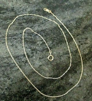 Vintage 14k Rose Gold 18 " Spiga Necklace Chain.