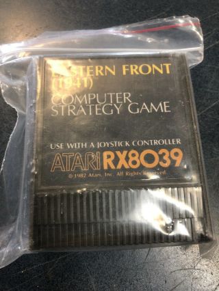 Eastern Front 1941 Atari Rx8039 Game Catridge For Vintage Atari Comp