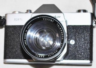 Vintage Mamiya Sekor 528 Tl Film Camera / Case & Xtra Filters