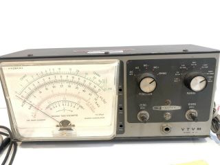 Vintage Heathkit VTVM Vacuum Tube Voltmeter Model IM - 13 w/ Both Manuals,  Stand 2