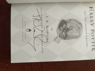 J.  K.  ROWLING SIGNED FIRST EDITION HPDeathly Hallows.  Authentication sticker 4