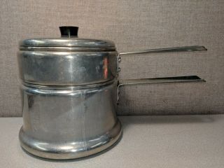 Vintage West Bend 2 Quart Aluminum Double Boiler/sauce Pan/pot 532w