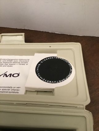 Vintage DYMO 1570 Chrome Label Maker Bundle Deluxe Tapewriter Kit W/Tape In Case 5