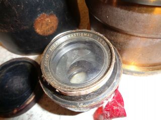 2 Antique Victorian Era Brass Kodac Anastigma Photography Lens 13 Inch & 3 3/4 "