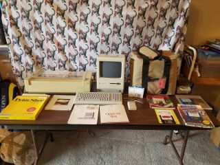 Apple Macintosh Plus Computer,  Bag,  Keyboard,  Mouse,  Printer,  Software,  Manuals