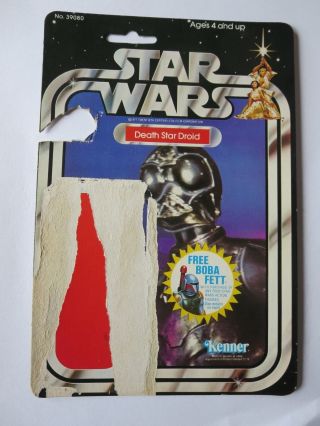 Death Star Droid 20 Back Vintage Cardback Full Card Star Wars Mp