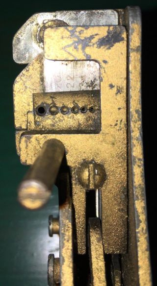 Vintage Ideal Stripmaster Wire Stripper Tool,  Pat No.  2,  523,  936 Model K - 1853 7
