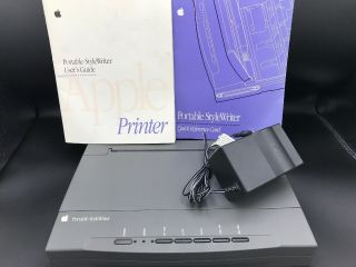 Vintage Apple Macintosh 1st Gen 1993 Portable Stylewriter Printer With Manuals