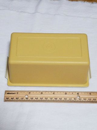 Vintage Tupperware Sheer 2 Piece One Pound Covered Butter Dish 638 - 9/639 - 10
