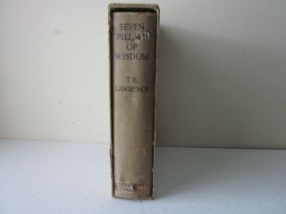 Seven Pillars Of Wisdom By Te Lawrence 1935 Limited American Edition Numbered