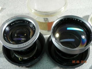 Contaflex & Zeiss Ikon,  35mm Cameras Pro - Tessar Lenses,  accessories filters 4