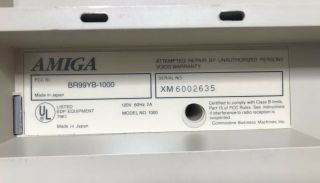 Amiga 1000 Computer System w/ Box,  Polys (No Mouse) 7