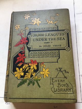 Vintage Book ‘20,  000 Leagues Under The Sea Vol 1 & 2 By Jules Verne