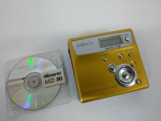 Vintage Sony Mz - N505 Portable Minidisc Recorder/player W/cassette