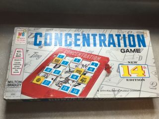 Vintage Concentration Game 14th Edition 1970 Rolomatic Changer