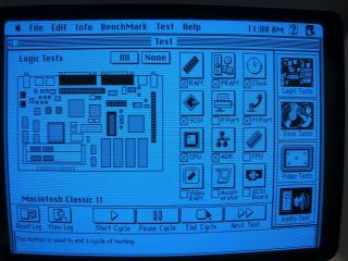 Apple Macintosh Classic II - RECAPPED LOGIC BOARD & ANALOG BOARD - 3 gb HD. 12