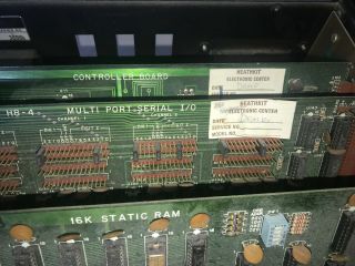Heathkit H8 Digital Computer CPU & 16K Static RAM,  Serial IO,  Controller Boards 6