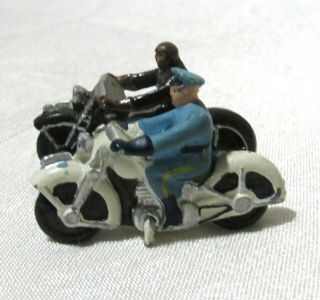 Cast Iron Mini Motorcycles Vintage With Riders
