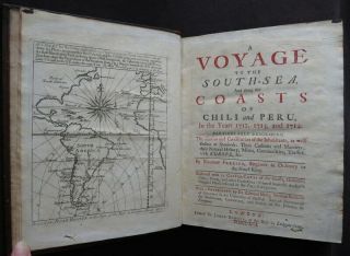 Voyage South Seas 1717 Coast Chile & Peru 1st Frezier Plates Geography Science