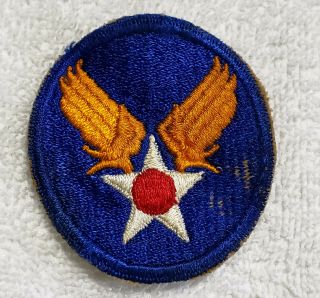 Vintage WWII US Air Corp Patch and Brass Uniform Collar Pins Insignia 3