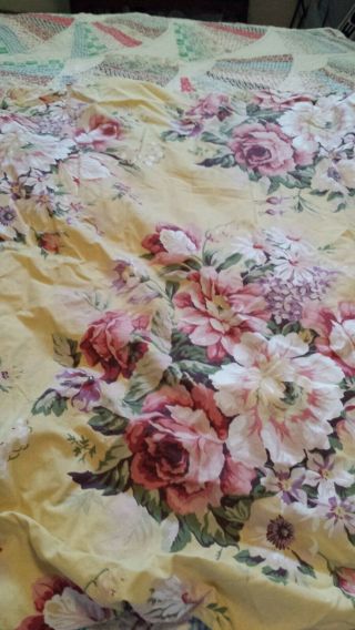 Vintage Ralph Lauren Twin Fitted Kathleen Sheet 100 Cotton Made In Usa